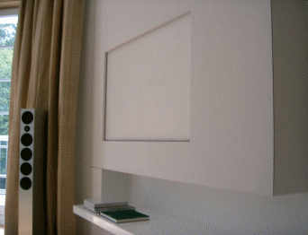 FLATLIFT® TV Lifter Bild-O-Lift Plasma LCD lift mit Schwenksystem von www.flachbildschirmlift.de